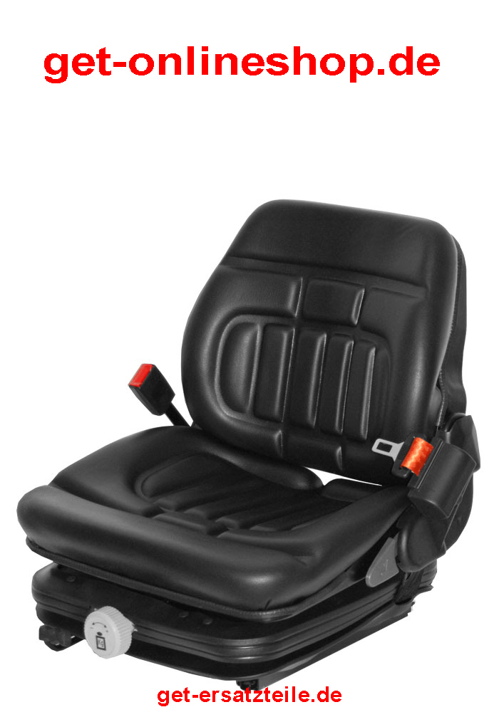 Fahrersitz MGV 25 PVC mechanisch gefedert mit Gurt und Sitzkontaktschalter  10033848 / schnell & günstig von GET Gabelstapler – Ersatzteile / GET- Onlineshop.de - GET - Onlineshop